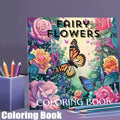 Fairy Flowers Stress Relief Coloring Book