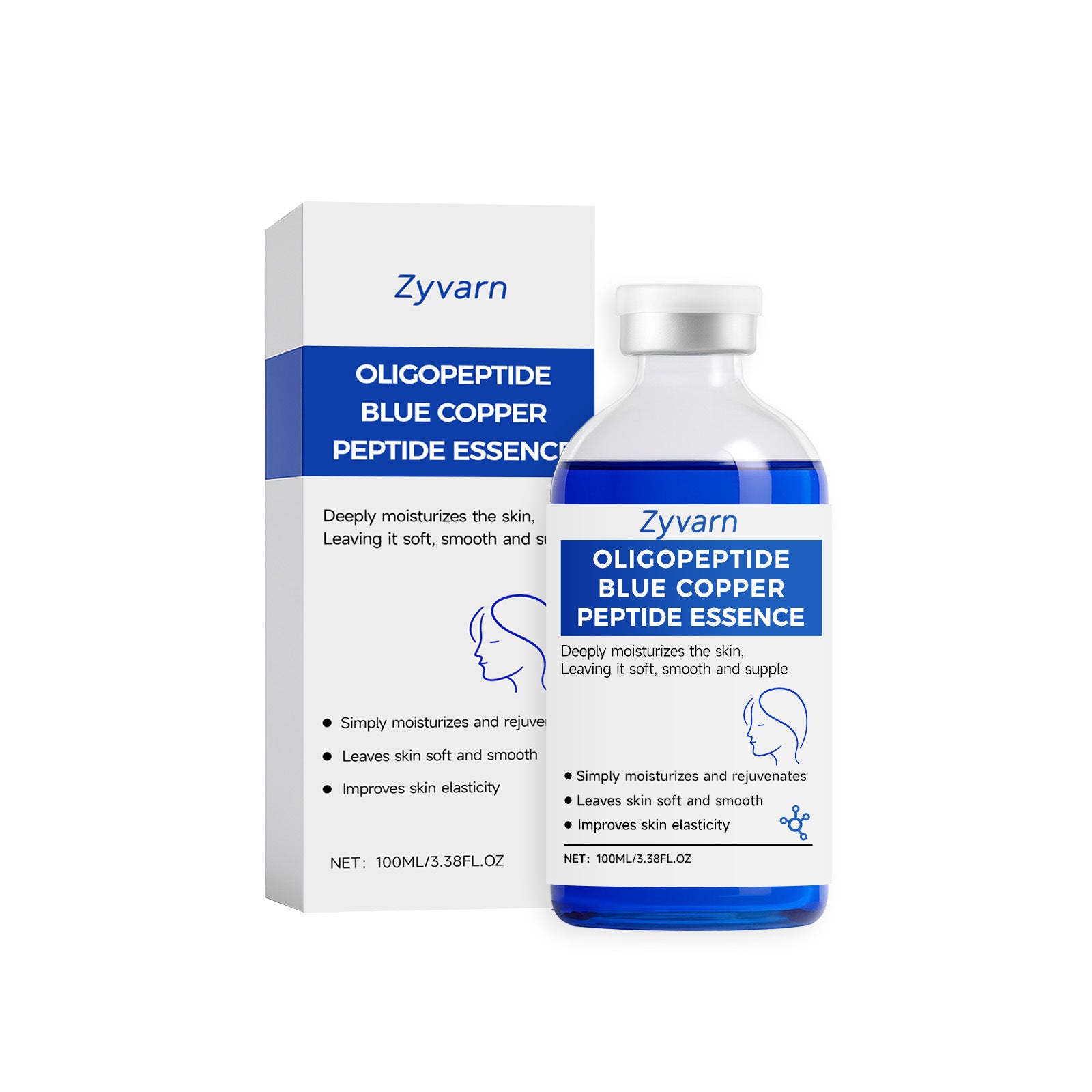 Supplier product photo for Blue Copper Peptide Face Serum