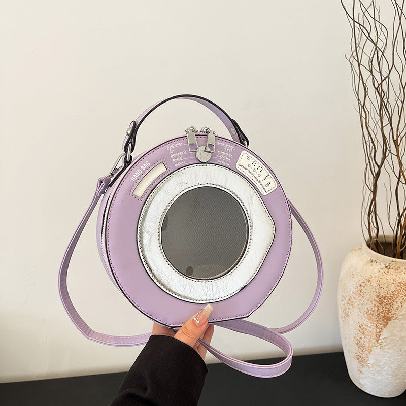 Elegant Two-Tone Crossbody Bag