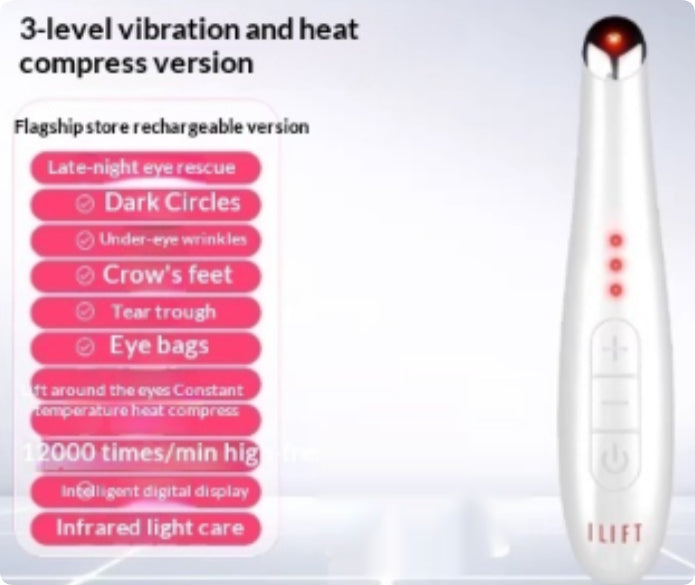 Heated Eye Massager for Relaxation & Dark Circles