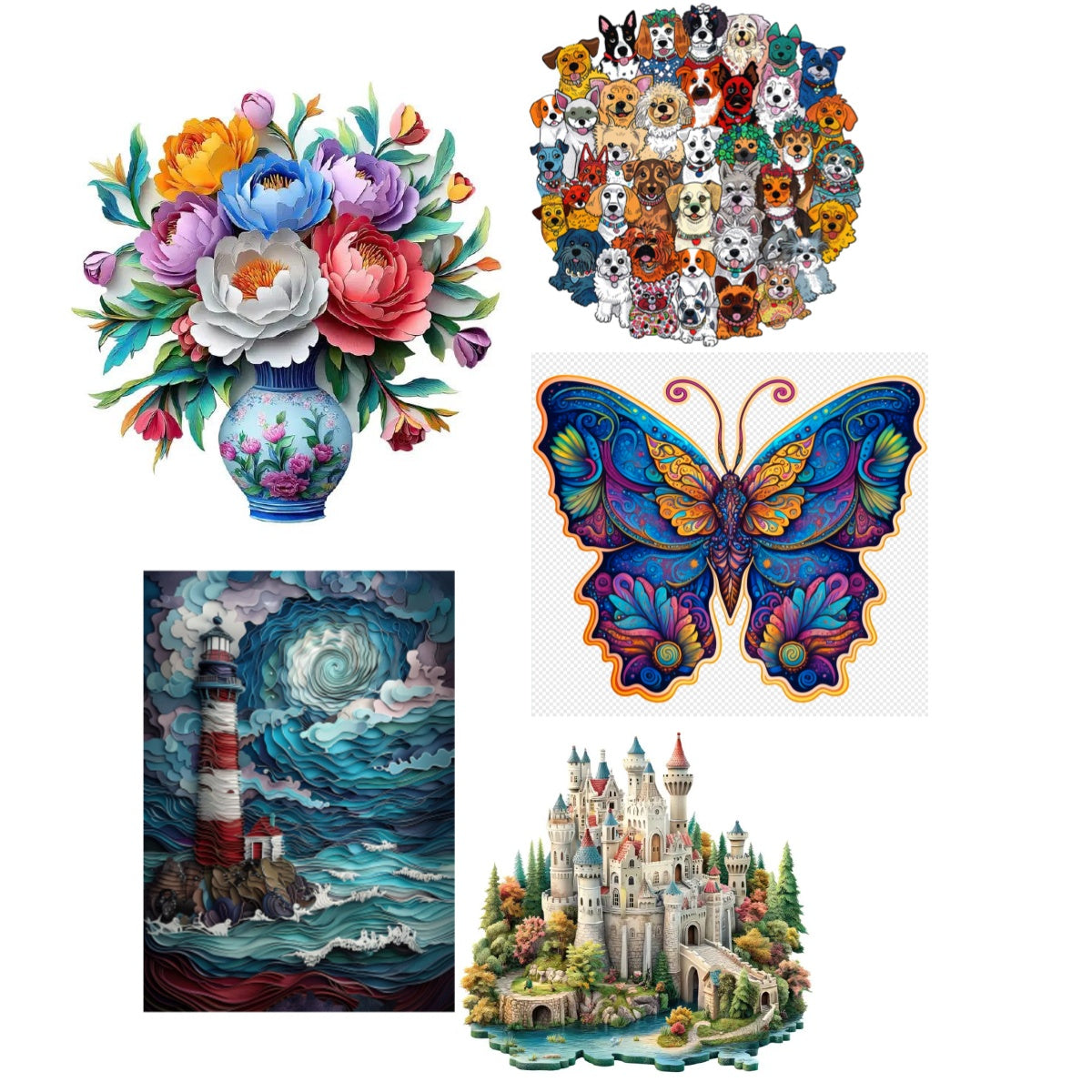 Wooden Jigsaw Puzzle Gift Set