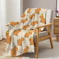 Capybara Flannel Throw Blanket for Kids